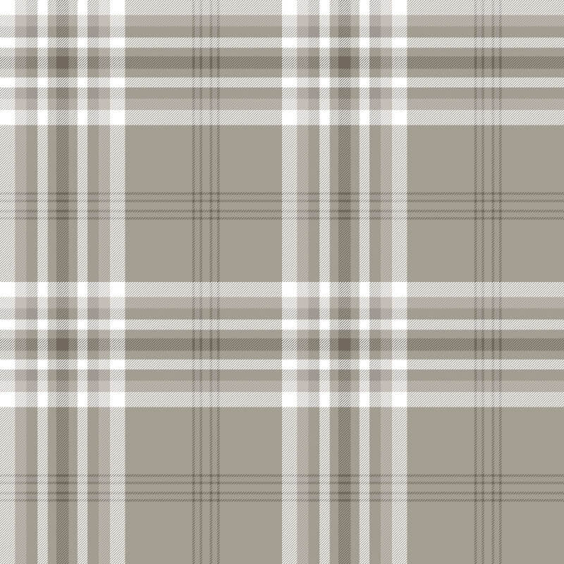 Kelso Check Wallpaper - Mushroom - Catherine Lansfield - 165522Wallpaper199
