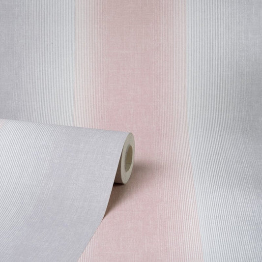 Kirby Ombre Stripe Wallpaper - Pink/Grey - Crown - M1642Wallpaper199