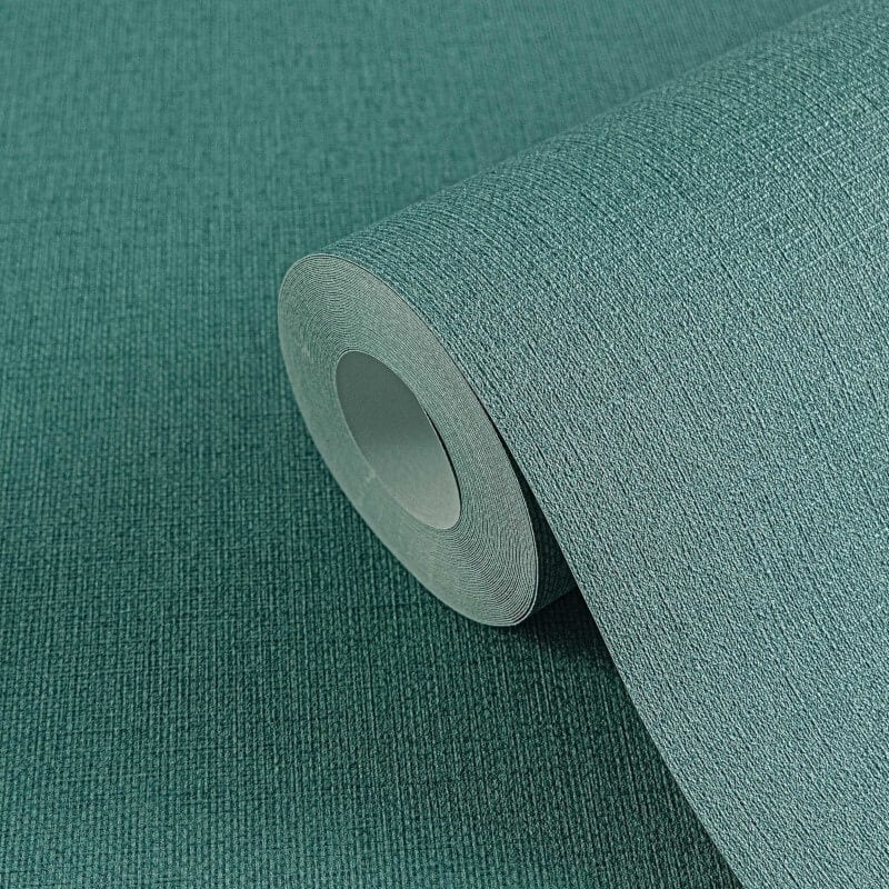 Linen Effect Texture Wallpaper - Green - Michalsky Living - 39988-5Wallpaper199