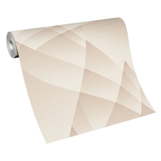 Lumina Geometric Metallic Wallpaper - Beige - Erismann - 10374 - 02Wallpaper199