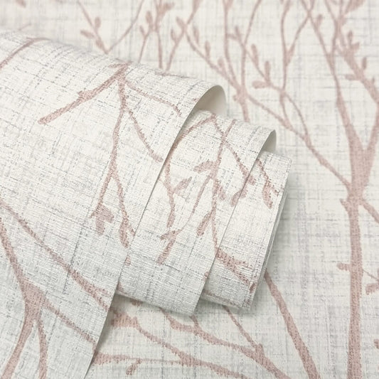 Lynford Trees Wallpaper - Blush - Crown - M1874Wallpaper199