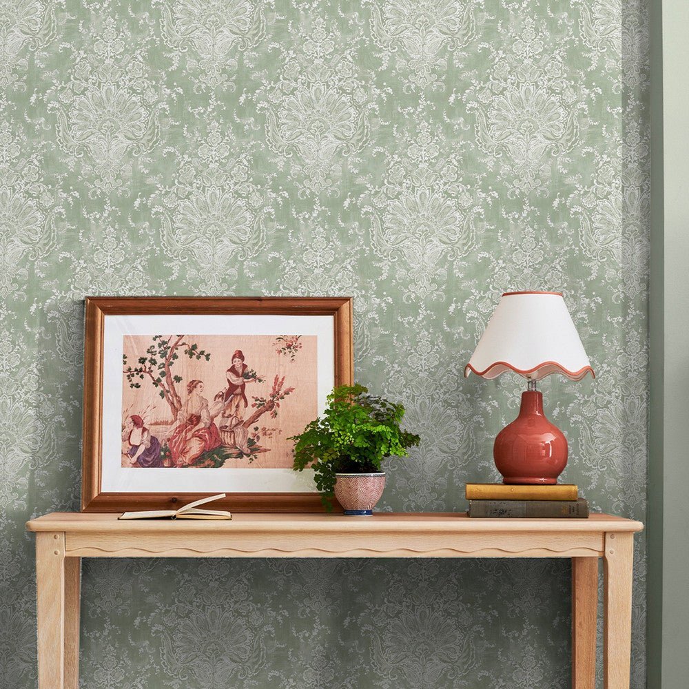 Maddox Wallpaper - Sage - Laura Ashley - 130105Wallpaper199