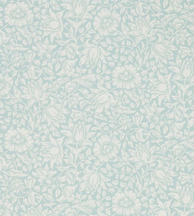 Mallow Wallpaper - Chalk Duck Egg - 216679 - Morris & CoWallpaper199