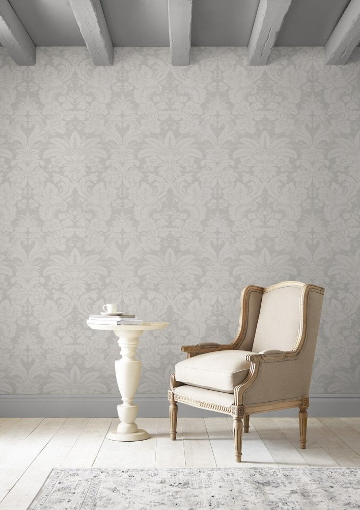 Martigues Sugared Wallpaper - Moonbeam - Laura Ashley - 114920Wallpaper199
