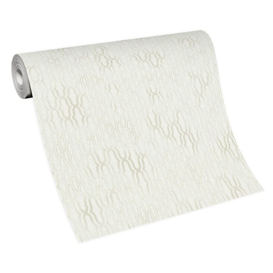 Matrix Geometric Metallic Wallpaper - Cream - Erismann - 10259 - 01Wallpaper199