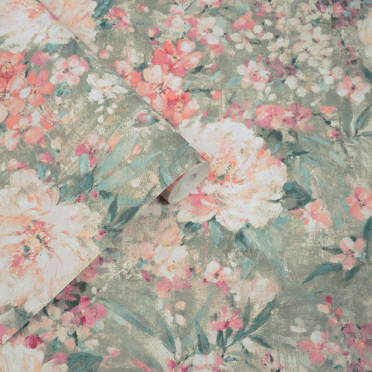 Mayville Wallpaper - Hedgerow Green - Laura Ashley - 140328Wallpaper199