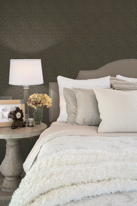 Metallic FX Shards Wallpaper - Black / Gold - Galerie - W78192Wallpaper199