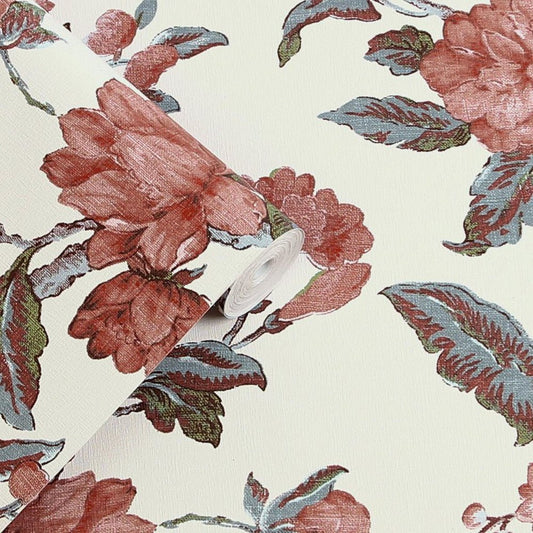 Minera Wallpaper - Crimson Red - Laura Ashley - 118488Wallpaper199