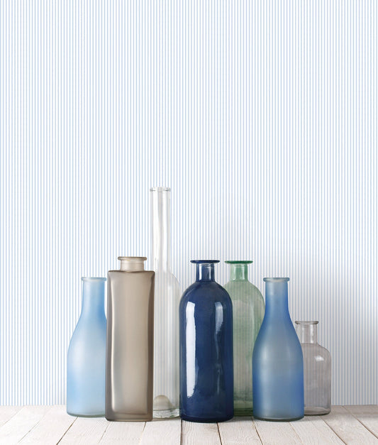 Miniatures 2 Delicate Stripe Wallpaper - Blue - Galerie - G67854Wallpaper199