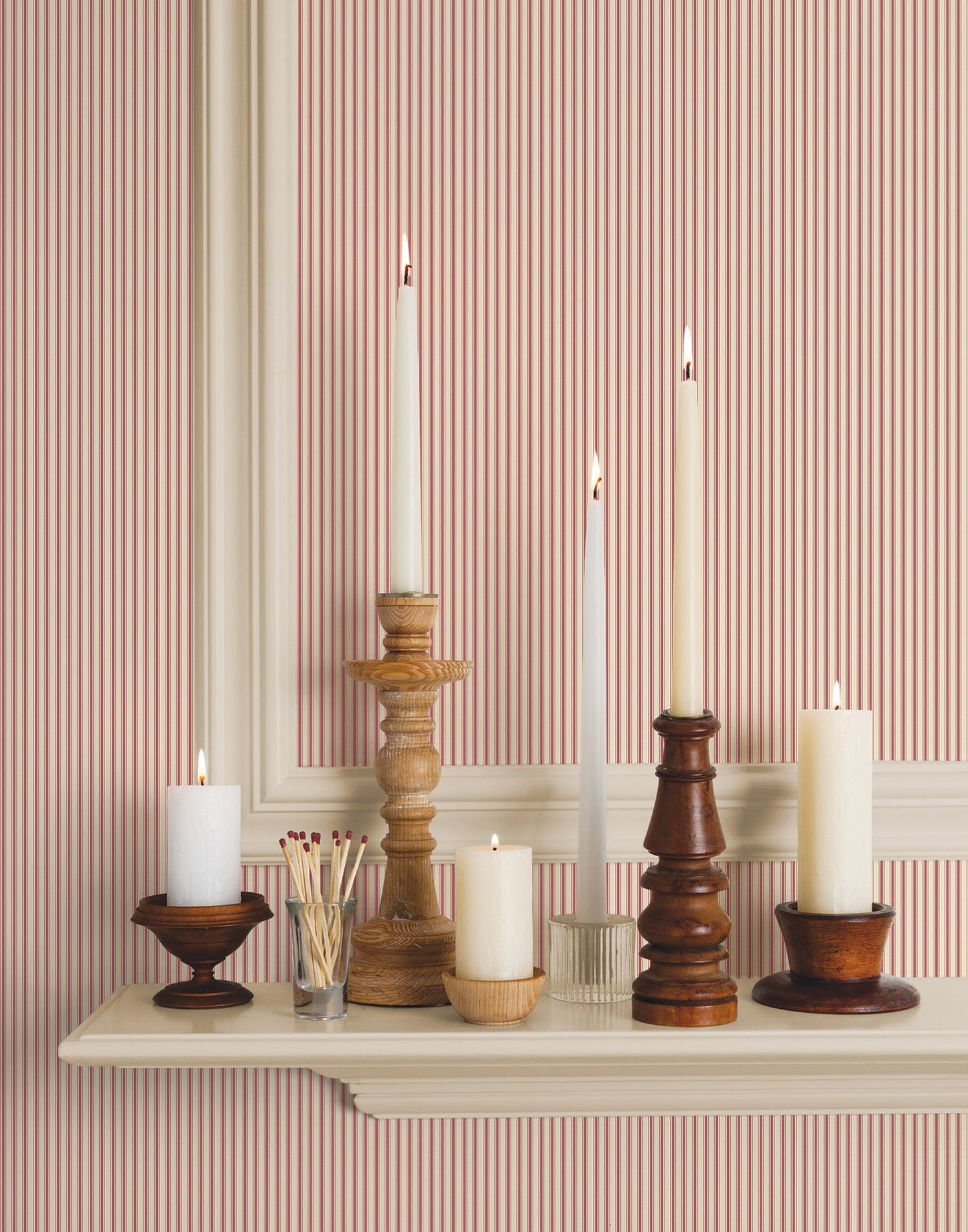 Miniatures 2 Double Stripe Wallpaper - Beige - Galerie - G67931Wallpaper199