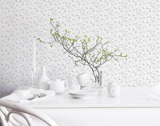 Miniatures 2 Mini Roses Wallpaper - Blue - Galerie - G67887Wallpaper199