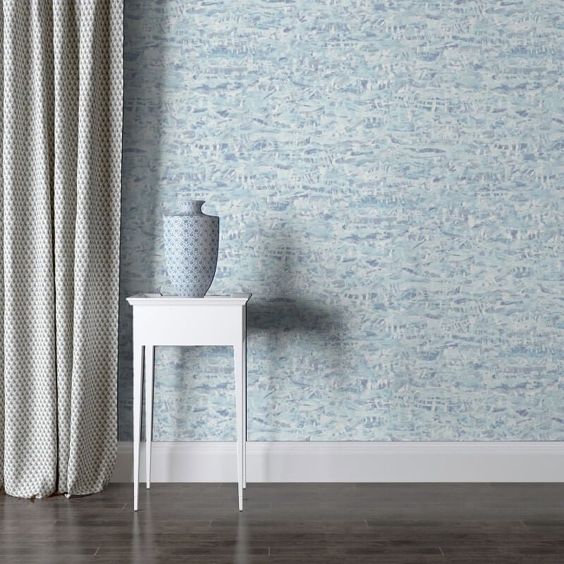 Mother of Pearl Wallpaper - Blue - SK Filson - SK10024Wallpaper199
