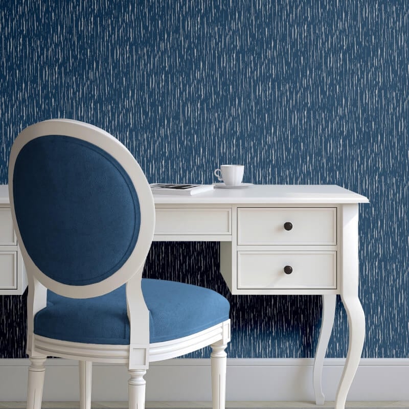 Nala Texture Metallic Wallpaper - Blue/Silver - Muriva - 171103Wallpaper199