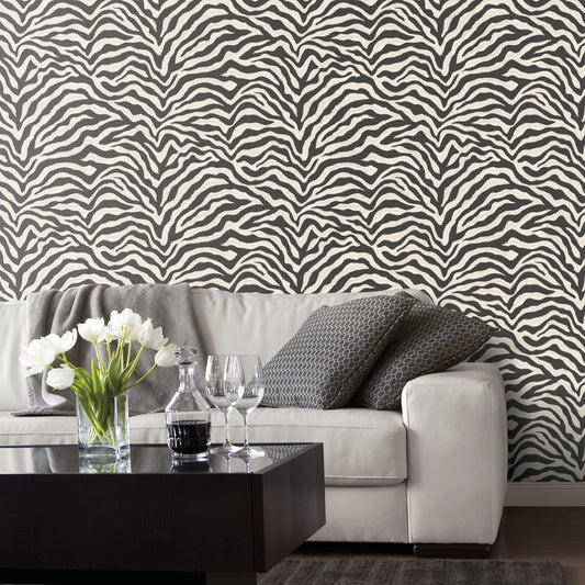 Natural FX 2 Zebra Wallpaper - Black & White - Galerie - G67491Wallpaper199