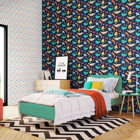 Ocean Adventure Wallpaper - Inky Mix - Hoopla Walls - HWA1300WWallpaper199