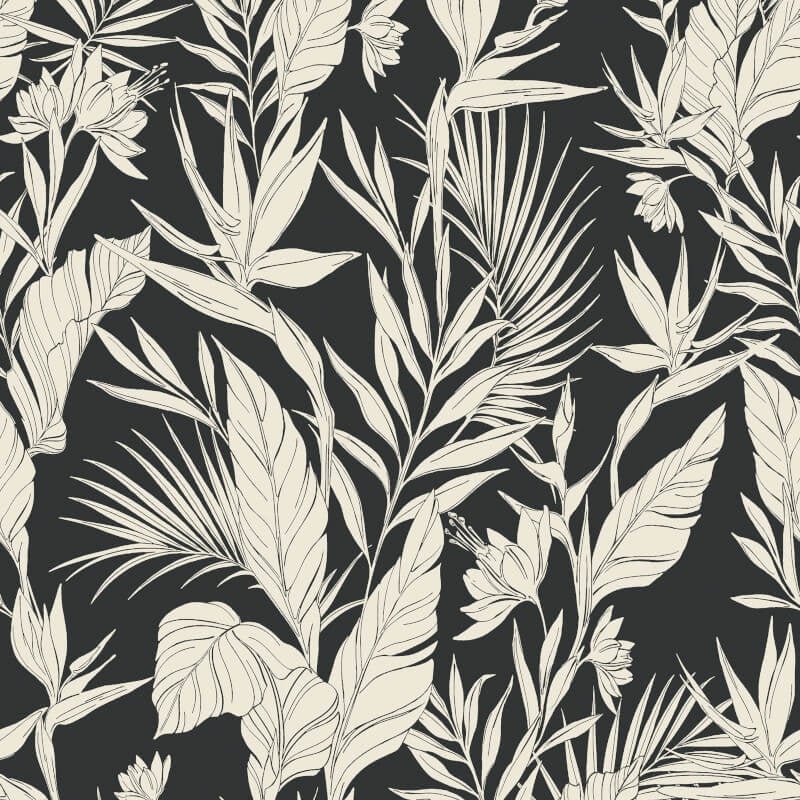 Omaru Lucia Forest Metallic Wallpaper - Black - Grandeco - A71103Wallpaper199