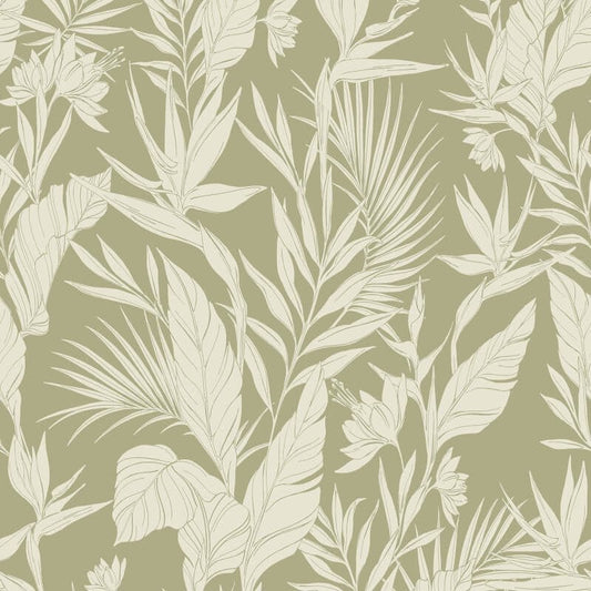 Omaru Lucia Forest Metallic Wallpaper - Green - Grandeco - A71102Wallpaper199