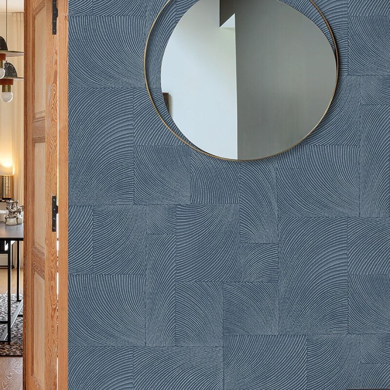 Omaru Murio Geometric Wallpaper - Navy - Grandeco - A71504Wallpaper199