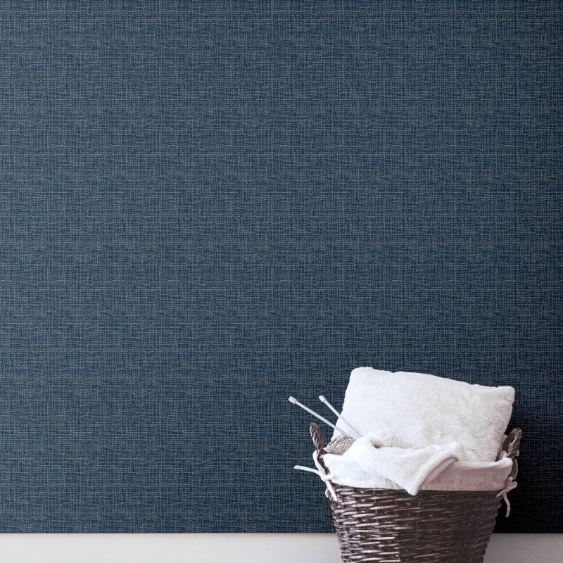 Opulent Plain Texture Metallic Wallpaper - Blue - Muriva - 190114Wallpaper199