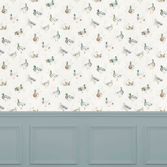 Paddling Ducks Wallpaper - Cream - Voyage Maison - PADDLIN/WPO/CREWallpaper199