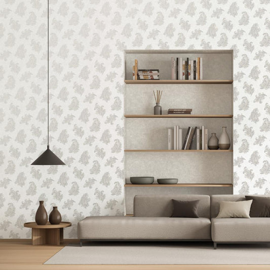 Palazzo Acanthus Wallpaper - Silver Grey - Galerie - G68661Wallpaper199