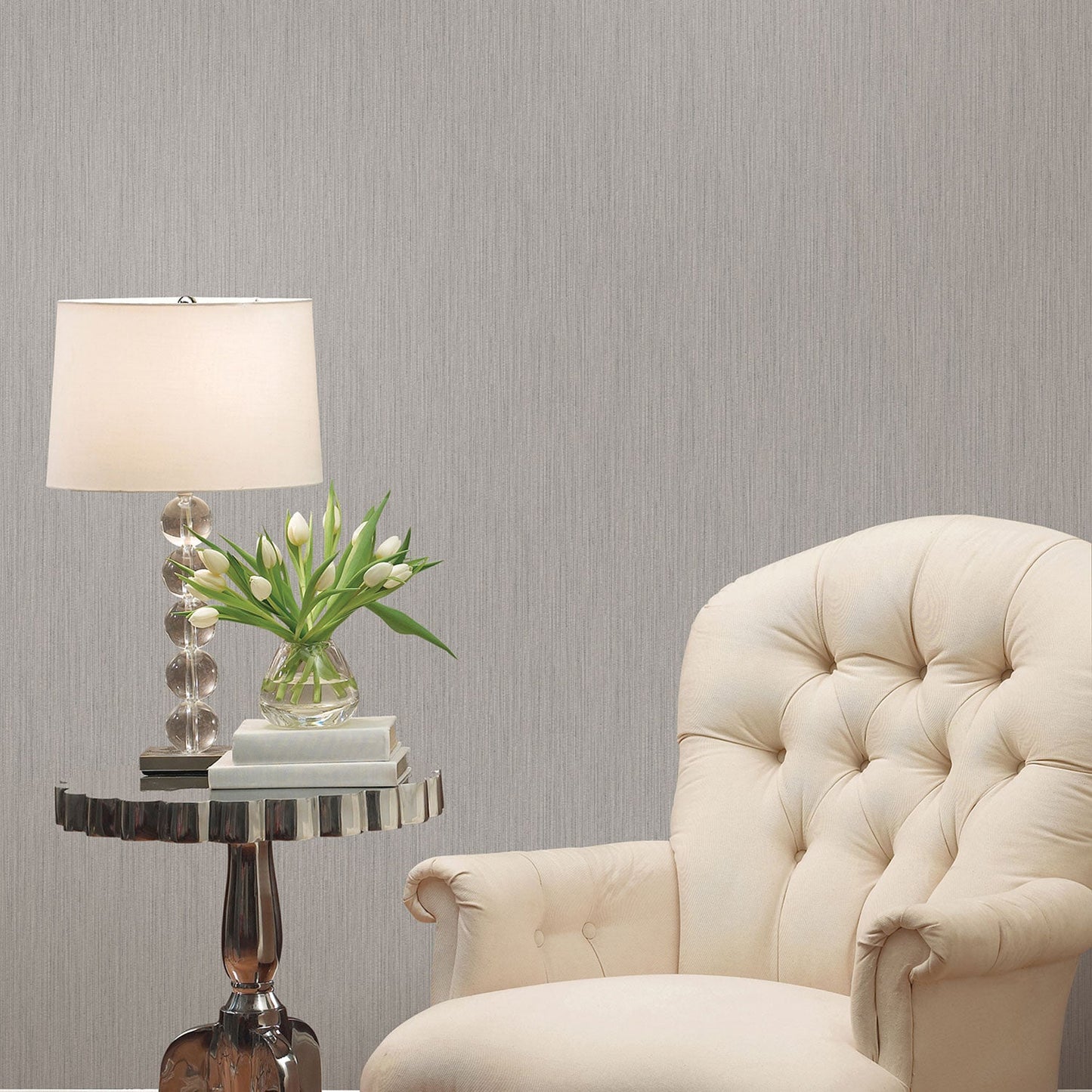Palazzo Plain Wallpaper - Grey - Galerie - G67660Wallpaper199
