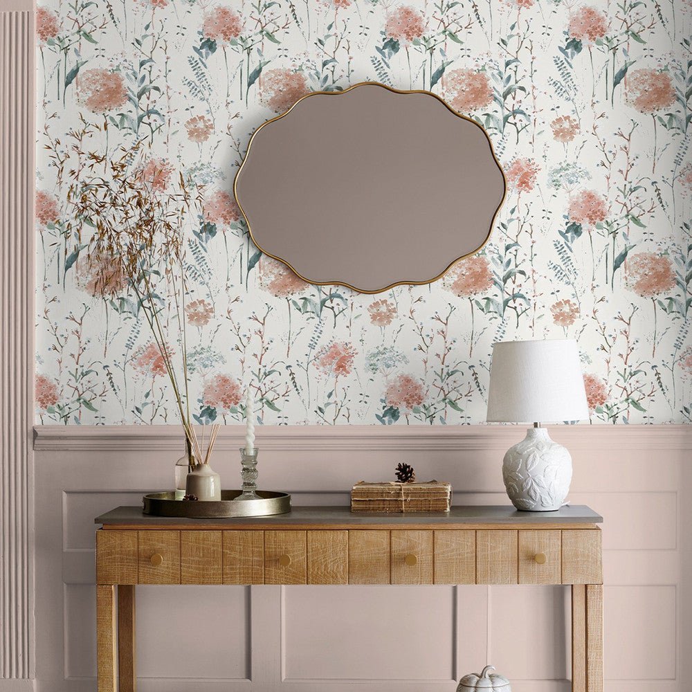 Pallington Bloom Wallpaper - Plaster Pink - Laura Ashley - 130104Wallpaper199