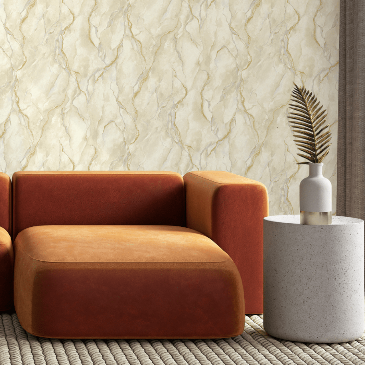 Pandora Vasari Wallpaper - Black & Gold - Rasch - 400136Wallpaper199