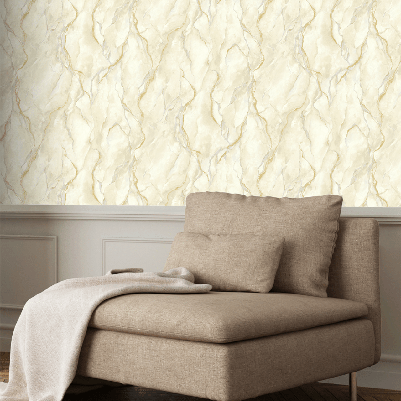 Pandora Vasari Wallpaper - Black & Gold - Rasch - 400136Wallpaper199