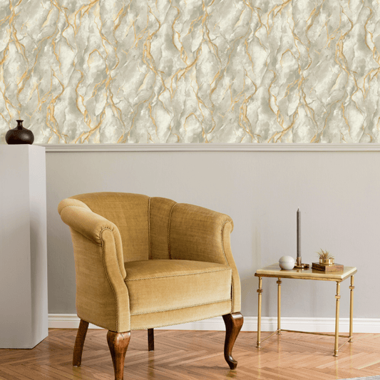 Pandora Vasari Wallpaper - Champagne - Rasch - 400105Wallpaper199