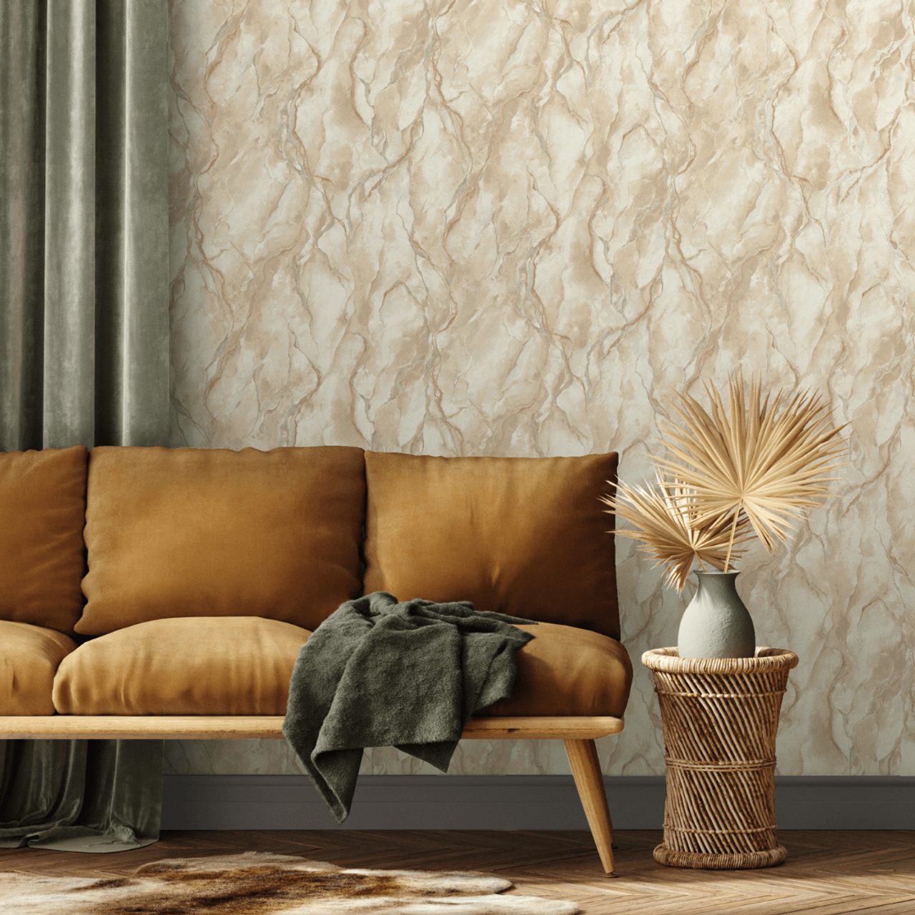 Pandora Vasari Wallpaper - Gold - Rasch - 400112Wallpaper199