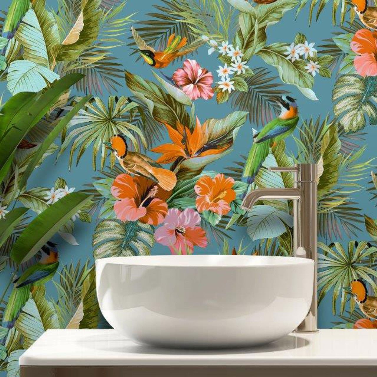 Paradise Birds Vasari Wallpaper - Multi - Rasch - 539097Wallpaper199