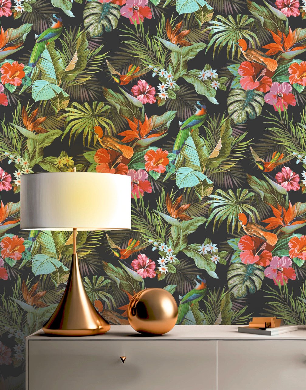 Paradise Birds Vasari Wallpaper - Multi - Rasch - 539097Wallpaper199