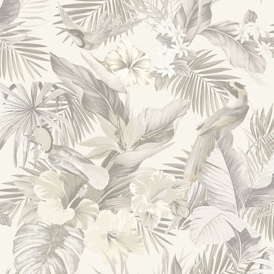 Paradise Birds Vasari Wallpaper - Neutral - Rasch - 539080Wallpaper199