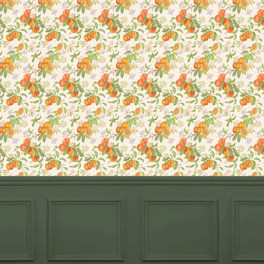 Peach Harvest Wallpaper - Orange - Voyage Maison - PHARVES/WPO/MULWallpaper199