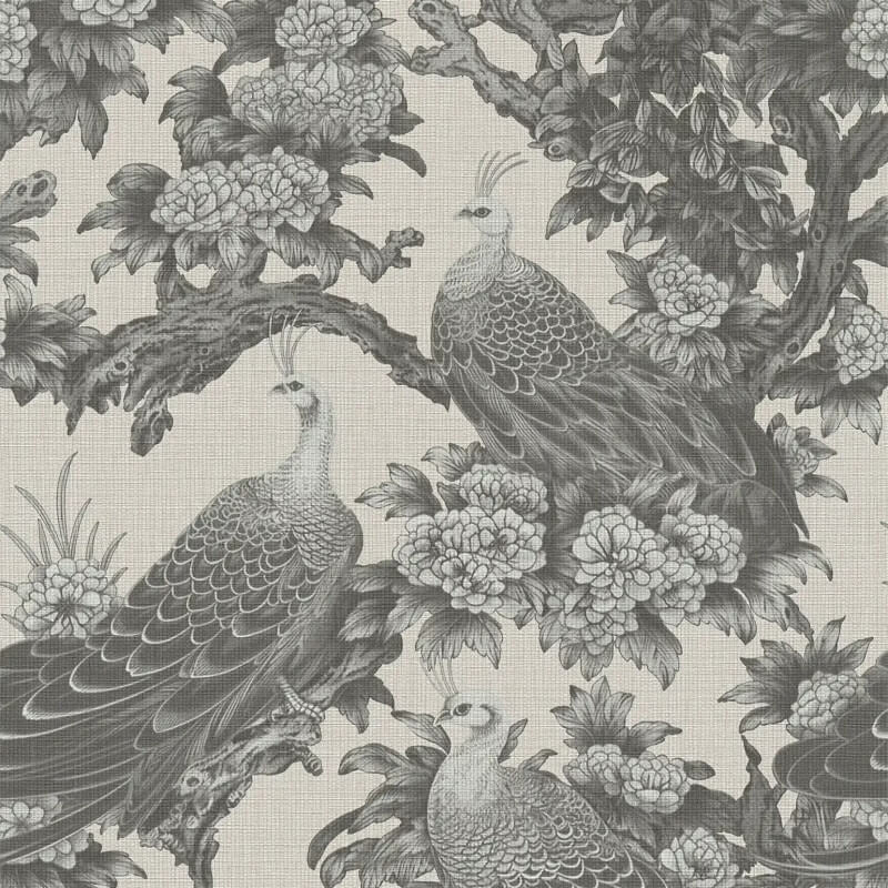 Peacock Garden Wallpaper - Grey/Beige - Michalsky Living - 39982-3Wallpaper199