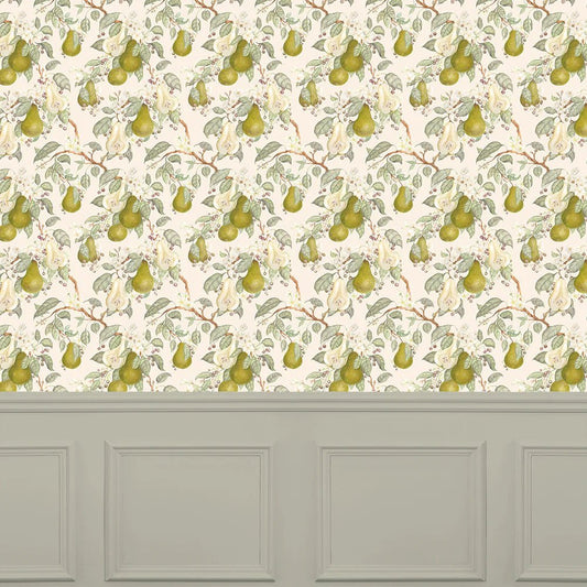 Pear Orchard Wallpaper - Cream - Voyage Maison - PORCHAR/WPO/CREWallpaper199