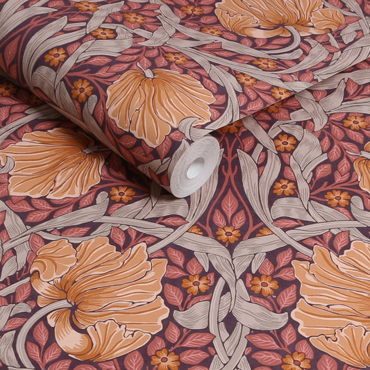 Pimpernel Wallpaper - Plum - 124239 - William Morris AHWallpaper199