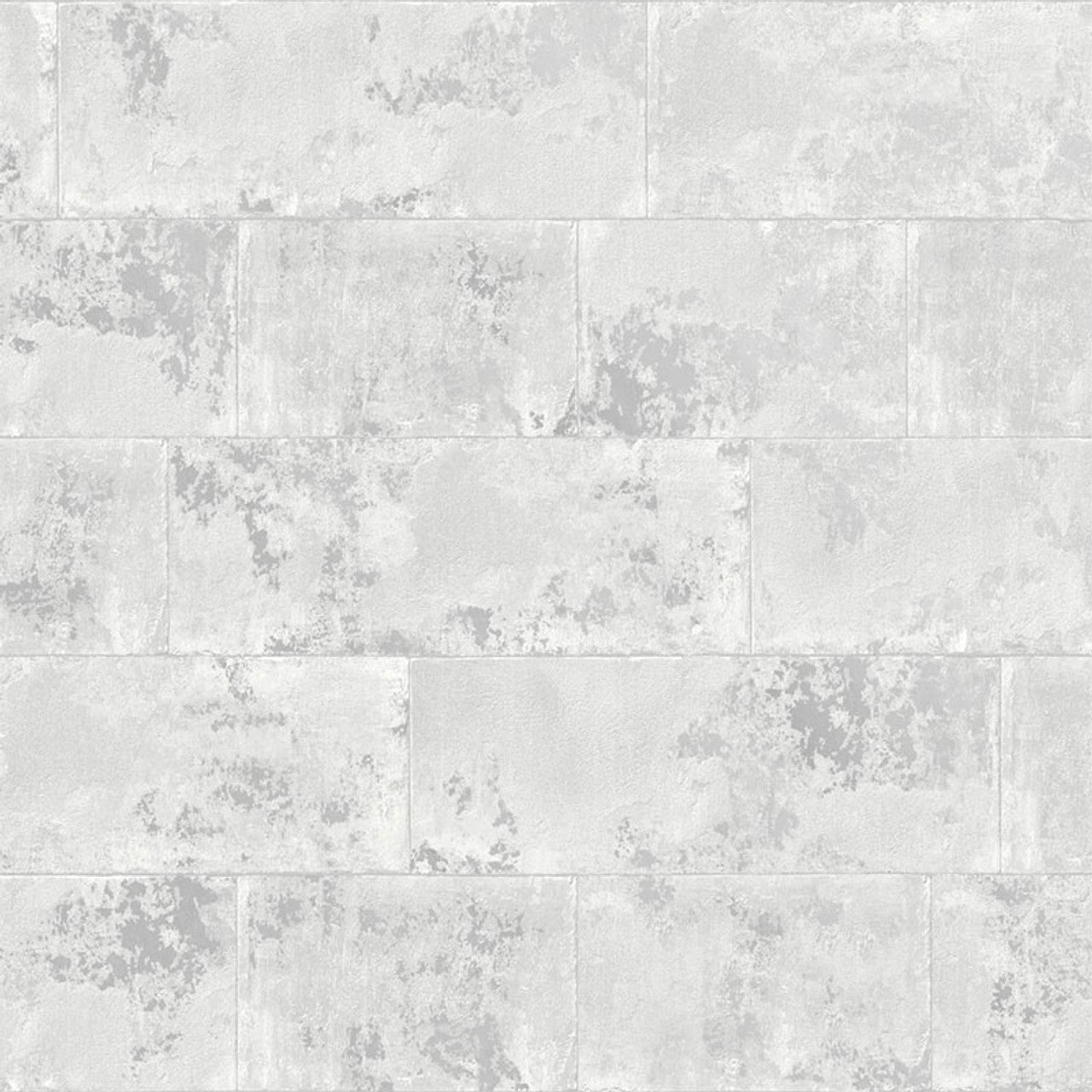 Portfolio Metallic Brick Wallpaper - Grey - Rasch - 248678Wallpaper199