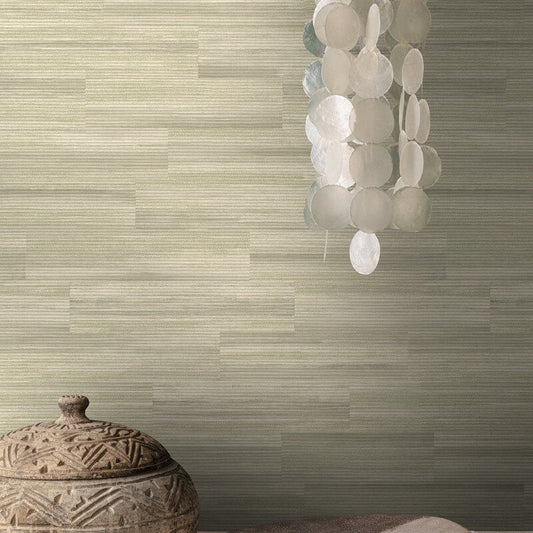 Raffia Plain Metallic Wallpaper - Natural - Grandeco - EE1104Wallpaper199