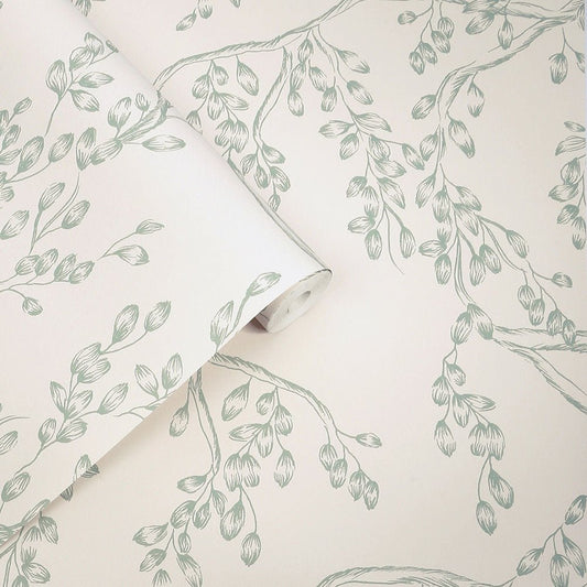 Rainham Willow Wallpaper - Sage - Laura Ashley - 140333Wallpaper199