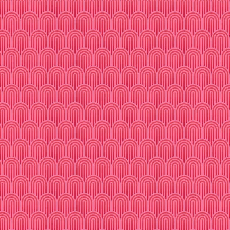 Retro Arch Wallpaper - Bright Pink - Hoopla Walls - HWA1073WWallpaper199