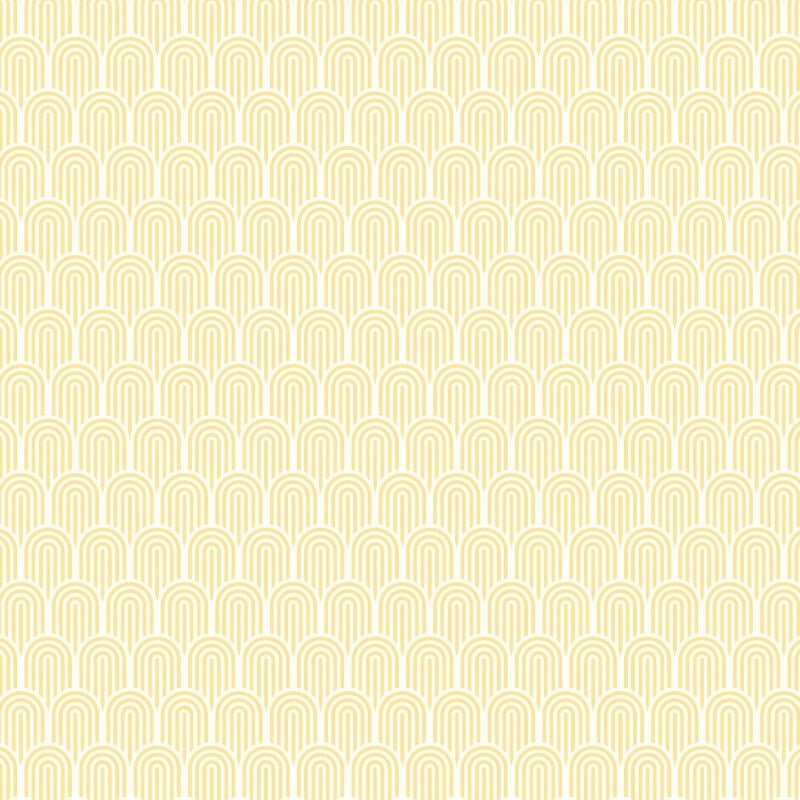 Retro Arch Wallpaper - Yellow - Hoopla Walls - HWA1068WWallpaper199