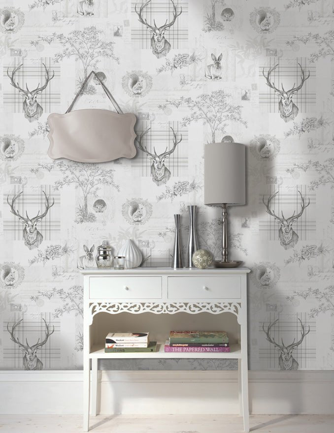 Richmond Wallpaper - Grey/Charcoal - Holden Décor - 98013Wallpaper199