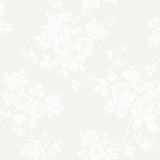 Rose Trail Wallpaper - White - SK Filson - DE41855Wallpaper199