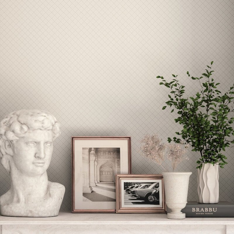 Royal Diamonds Shimmer Wallpaper - Grey - Erismann - 10289 - 31Wallpaper199