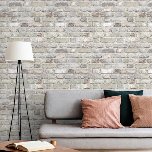 Rustic Brick Wallpaper - Natural/Grey - Grandeco - WL2201Wallpaper199