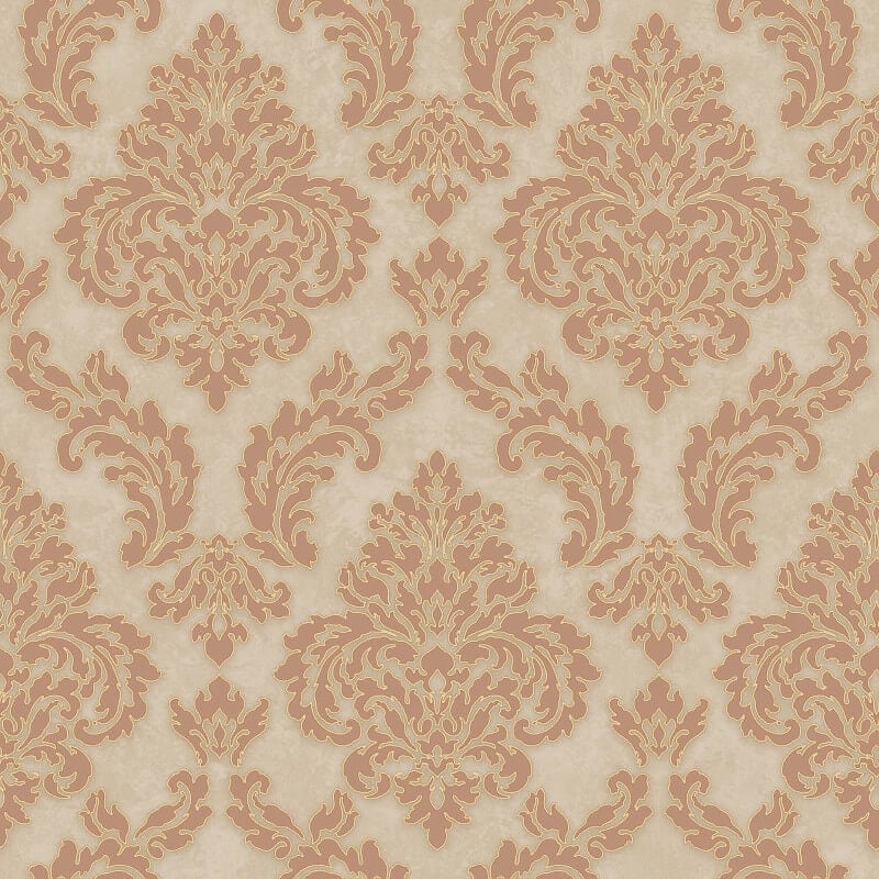 Sahara Damask Wallpaper - Copper - SK Filson - SK10016Wallpaper199