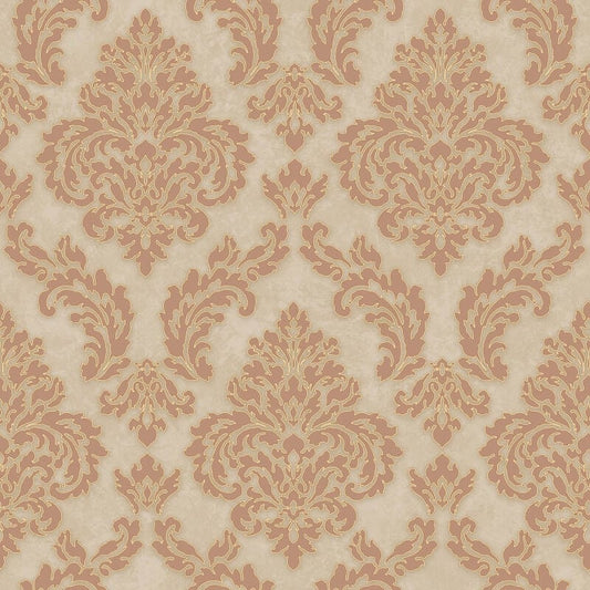 Sahara Damask Wallpaper - Copper - SK Filson - SK10016Wallpaper199