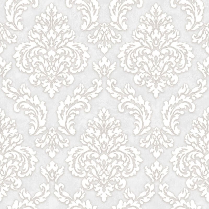 Sahara Damask Wallpaper - Silver - SK Filson - SK10017Wallpaper199